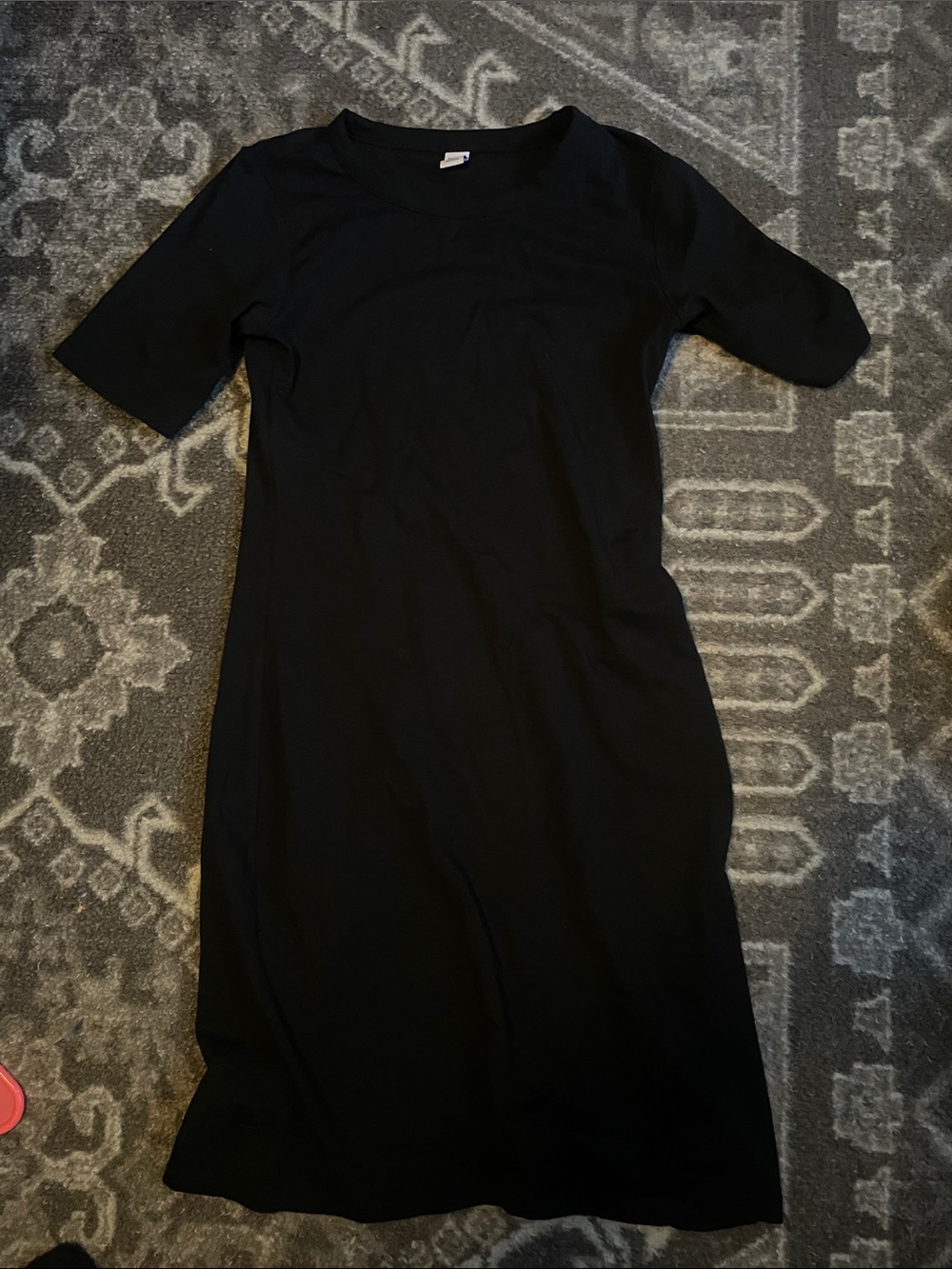 Black short sleeve dress - size XS